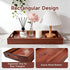 17 12 Inch Acacia Wood Serving Tray with Handles, x Large Wooden Tray for Food & Drinks, Coffee Table, Ottoman