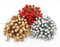 Artificial Holly Berries, 10 mm Fake Berries on Wire for Christmas Tree Decorations, 300 Pieces (Red+Gold+Silver)