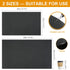 Dish Drying Mats for Kitchen Counter, Waterproof Mat for Coffee Bar Accessories, Deep Gray 16"*19"
