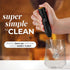 Zulay Kitchen Powerful Milk Frother Wand, Mini Handheld Stainless Steel Drink Mixer for Coffee, Lattes, Black/Copper