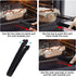 Oven Rack Push Pull Tool, Multifunctional Rack Oven Push and Pull Clip, Ideal Small Kitchen Push and Pull Tool for Kitchen Oven, Toaster Oven, Air Fryer, Convection Oven (Black) by KIBBEH