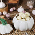 TOIVO Counterwith Garlic Keeper for Lid and Holes GarlicSaver,Garlic Holder Storage Container toKeep (white)
