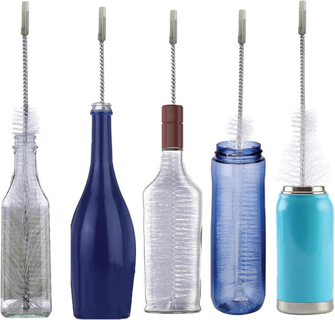 Drill Bit Attachment Bottle Washer - Wine/Beer Bottle Brush for Cleaning Cups, Silicone Water Bottles, Tumblers
