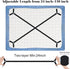 Morcheiong Bed Sheet Fasteners Straps - 4 Pack Adjustable Bed Sheet Holder Strap for Bedding Stays Bedsheet Tie Downs - Black