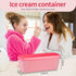 Boxdljh Set 2, 1.5 Ice Cream Containers of Quart Ice Cream Tub, Reusable Homemade Ice Cream Tubs with Stackable Freezer