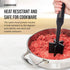 FARBERWARE Nylon Meat & Potato Masher, Heat-Resistant Kitchen Tool, 10-Inch Durable with Ergonomic Handle, Black