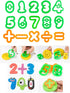 Set (41 Kids Letter Molds Numeral Molds Tools for Preschool cognition Creative Cutting Pieces)