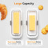 Countertop Pisol Butter Dish with Lid for and Refrigerator Door Shelf, Airtight Butter Keeper Container, Butter Holder