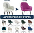 1PC) Velvet Curved Back Dining Room Chair Covers with Arms Stretch Swivel Bar Stool Chair Slipcover with Armrest Accent