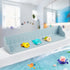 Annana Bathtub Splash Guard for Tub, Silicone Bathtub Caddy Tray with Play Shelf,