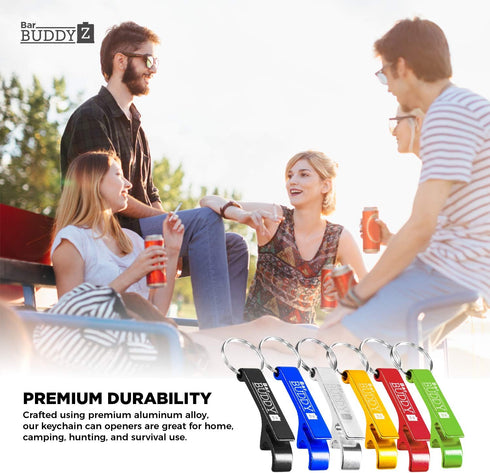 Keychain Bottle Opener - Best Aluminum Bottle/Can Opener, Compact, Versatile & Durable - Gold