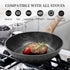 Frying Pan Nonstick, 9.5 Inch, Non Toxic Skillet, Oven Safe, Induction Compatible