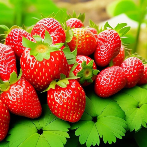 200 pcs Heirloom Strawberry Seeds - Perennial Non-GMO Outdoor Indoor Giant Fresh Berry Seeds