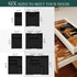Bamboo Silverware Organizer, Kitchen Drawer Utensil Holder, Cutlery Tray & Spoon Storage with Grooved Drawer Dividers