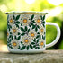 Floral Daisy Enamel Camping Coffee Mug, Nature Flowers Botanical Gift Cup for Friend Coworker Women Mom Daughter (12oz)