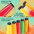 36 Milk(10 oz,Black) Lallisa Pcs Plastic Juice Bottles Bulk with Caps Leakproof Reusable Juice Bottles Empty Clear