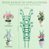12 Pack Stackable Plant Trellis for Potted Plants, Garden Trellis Supports Peas, Ivy & Flowering Vines, Plastic