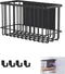 Heavy Duty Metal Magnetic Basket Organizer for Kitchen Refrigerator, Foil and Plastic Wrap Storage (10.25" L x 3.2" W x