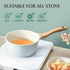 SENSARTE Sauce Pan Bakelite Handle Replacement, Compatible with 2.6 QT Saucepan with Lid, White