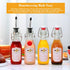 QAPPDA 16 Pack 8 oz Swing Top Glass Bottles with Stoppers, Flip Top Brewing Bottles for Homemade Kombucha and More