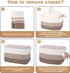 OIAHOMY Extra Large Blanket Basket, 90L Cotton Rope Woven Laundry Basket for Toy & Blanket Storage (Gradient Brown)