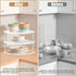 ROFAY 3-Tier Counter Metal Corner Shelf Plate Organizer for Kitchen & Cabinet, Corner Rack for Plates, Dishes, Pantry