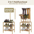 Vellzeyce Organizer,3-Tier 3-tier-short) Boot Rack for Tall Boots Multiuse Shoe Rack and Boot Storage Rack,for Tall