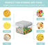 320ml 0.32qt) Airtight Food Storage Container Pop Containers With Lids, Bpa Free for Spaghetti Cereal Flour Rice