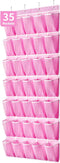 SAVERHO 35 Pockets Over the Door Shoe Organizer, Hanging Shoe Organizer for