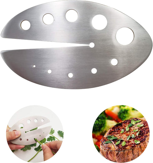 Herb Strippers 11 Holes Stainless Steel Kitchen Leaf Stripping Tool for Removing Stems from Herbs & Kale