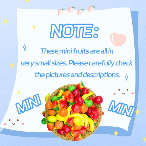 Pack, (6 6Pcs) Featuman Mini Artificial Fruits Tiny Fake Fruit for Party Decoration, Vase Fillers, Photography Props