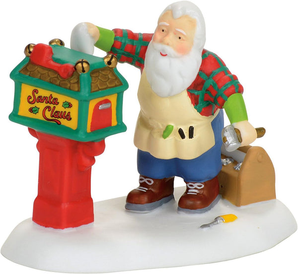 Department 56 North Pole Season Santa Figurine (Village Accessory, Multicolor)
