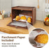 Countertop Sunhoo Bread Box for Kitchen Storage Wooden Breadbox Holder Container Morden Rustic Fresh Bread Keeper