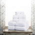 Set, 6PC, Superior Egyptian Cotton Solid Towel Monaco White