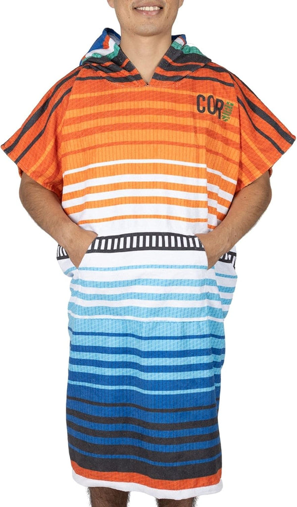 COR Surf Poncho Changing Towel Robe with Hood and Front Pocket |