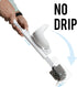 ELYPRO Toilet Brush with Holder Drip-Free Hygienic Bathroom Scrubber with No-Drip Caddy, Built-in Spout, Fast-Drying