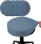 BUYUE 4 Pcs Bar Stool Covers, Luxury Fabric Dia.14-16" Round Stretchy Crease-Resistant