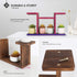 Wood Desktop Plant Stand Indoor - Windowsill Plant Shelf, Small Tabletop Holder for Succulent Herb Display Rack