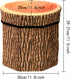 3 Pack 12 12 Inches Lawei Tree Stump Storage Stools, x Folding Stool Ottoman with Foam Cushion, Collapsible Storages