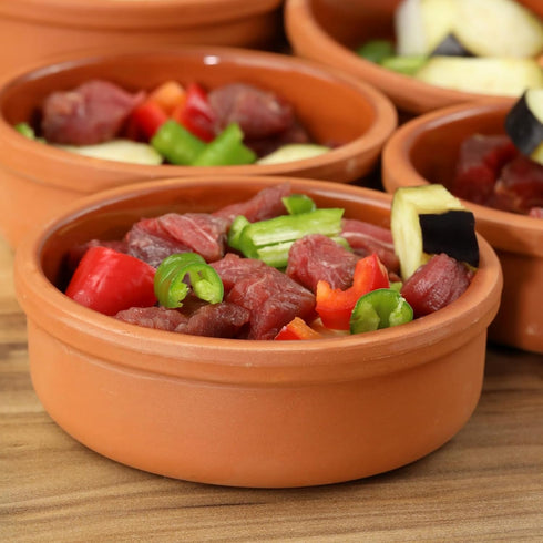 Set (Set 6)- Areste Mexican Clay Cookware of Terracotta Cooking Pots, Bowls, Plates, and Serving Dishes - Premium