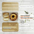 AUGOHCMIL Countertop Bread Box for Kitchen - Metal Bread Storage with Bamboo Cutting Board Lid & Bread Knife, Corner