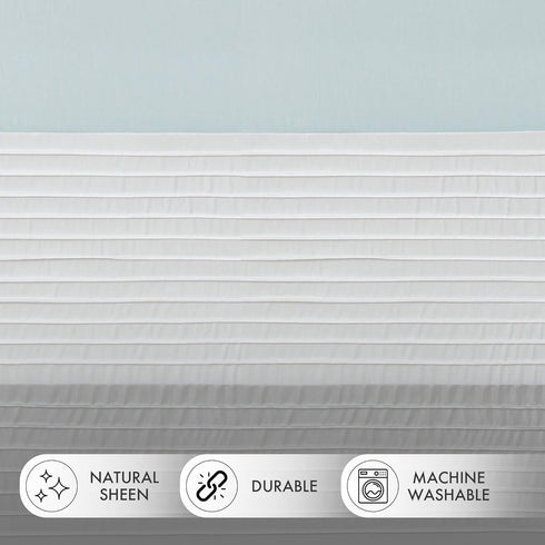Madison Park Window Curtain Single Panel, Faux Silk, Rod Pocket, Room Darkening for Living Room, 50x84, Aqua