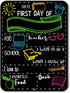 Chalkboard Style First Day of School Photo Prop Sign, 9 inch by 12 inch, Reusable, Customizable with Liquid Chalk