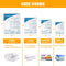 Vacuum Storage Bags, 8 Medium Space Saver Sealer Bags for Clothes, Pillows, Comforters, Bedding