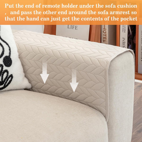6 Sofa Armrest Organizer Arm Chair Caddy for Recliner, Remote Control Holder for Recliner, Non-Slip Armchair Caddy