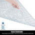 CADONO 40 16 Inch Extra Long Non Slip Bathtub Mat - x Machine Washable Tub Mats with Suction Cups and Drain Holes