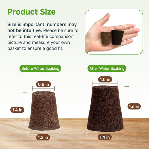 MEYCEMT 50 Pack, Hydroponic Growing Sponges Universal Fit Sponges & Seed Pods for Starting Seeds, Indoor Outdoor Garden