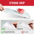 Cooyes Absorbent Refrigerator Liners, Non Slip Fridge Bin Liners, Washable Shelf Liner for Glass Shelves, 6 Pack