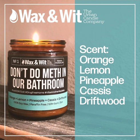 Wax & Wit Funny Soy Candle Gift for Women, Humorous Aromatherapy Candle, Ideal for Housewarming, Birthday - 9oz