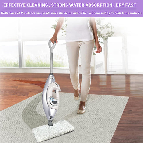 Tidy Monster 2 Pack Microfiber Replacement Pads for Shark Steam Pocket Mops S3500 Series, Machine Washable